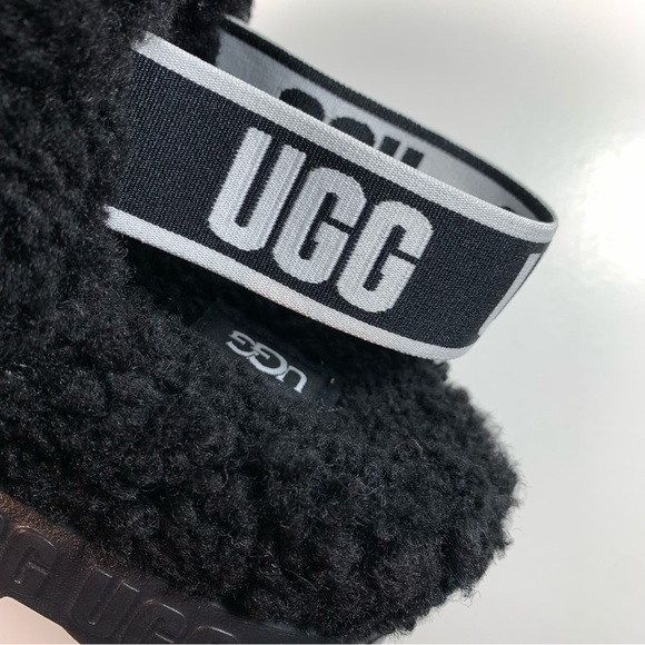 UGG Oh Fluffita Black Slide NWOB - Picture 4 of 5